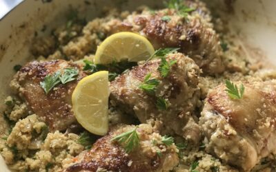 One Pot Chicken with Lemon and Summerdown Peppermint Cous Cous