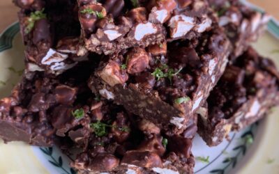 Salted Coffee, Pecan and Lime Rocky Road