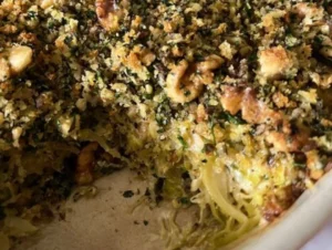 Sprout-Gratin-with-parsley-and-walnut-crumb