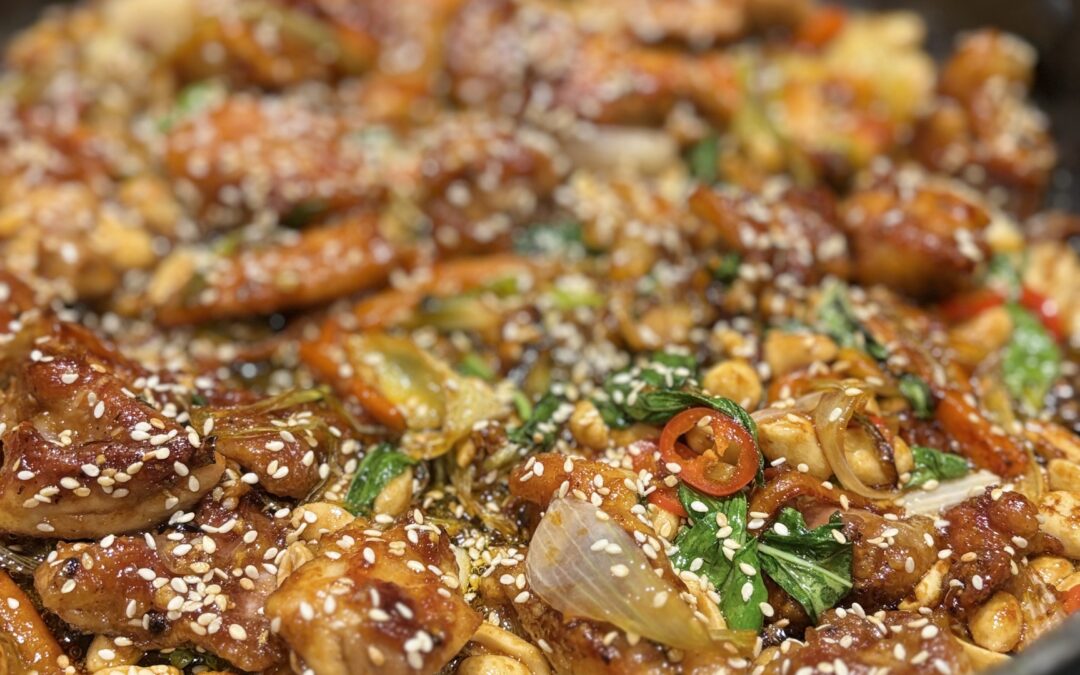 Crispy Sticky Gochujang Chicken Stir Fry