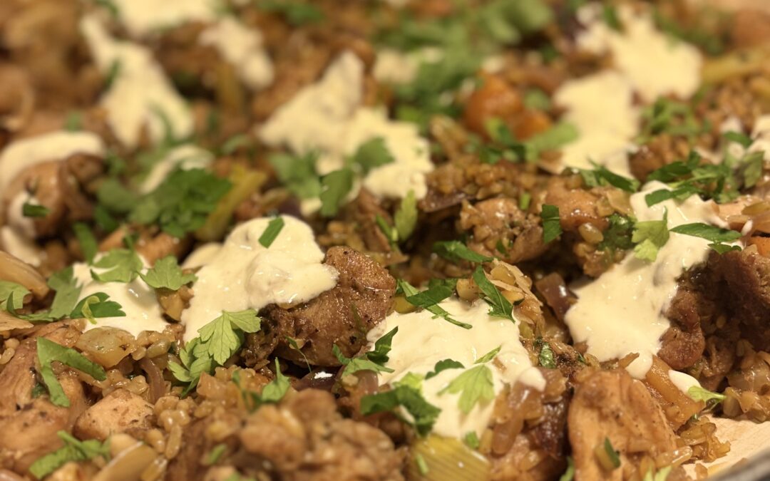 Mediterranean One-Pot Chicken with Freekeh